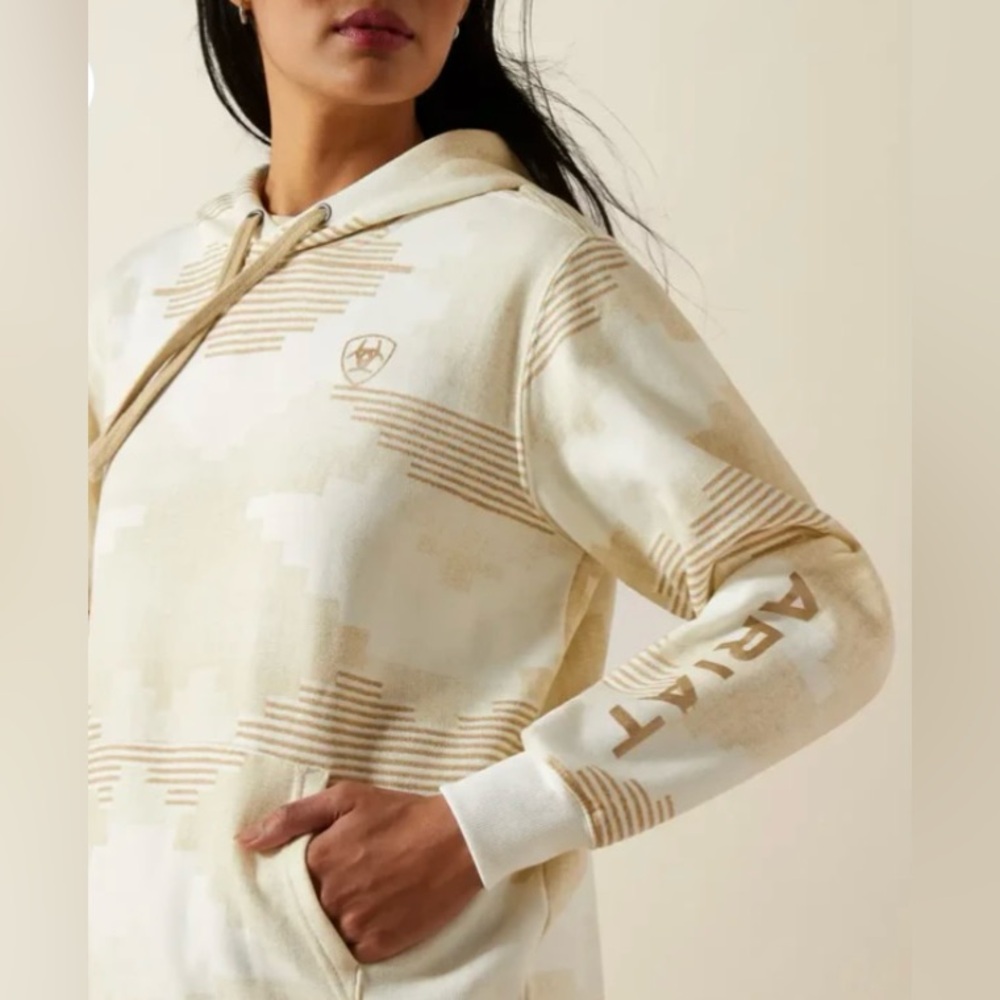 Ariat Women's Beige Sedona Print 2.0 Hoodie - Picture 2 of 8